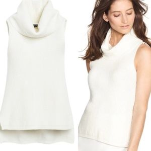 WHBM Cowl Neck Sleeveless Sweater